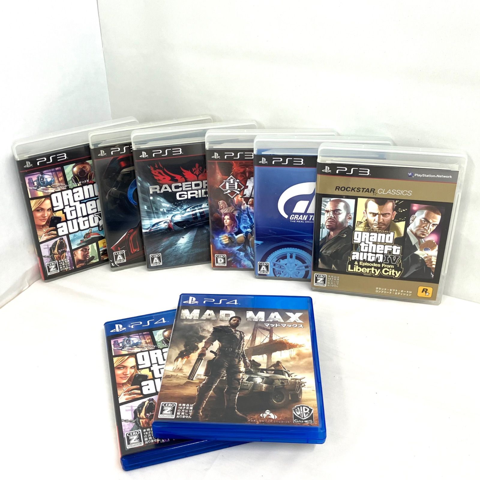 09174】 PS3 / PS4 ゲームソフト 8本 まとめ売り プレイステーション 