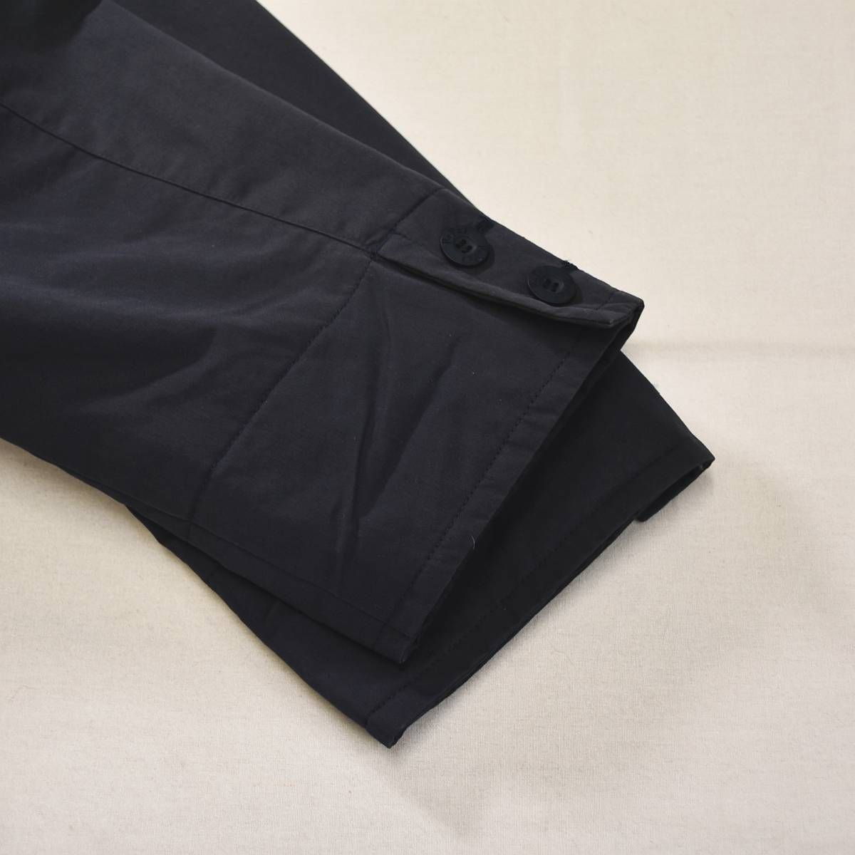 高級】 パパス PAPAS コットンナイロン ベルト付き ロングコート