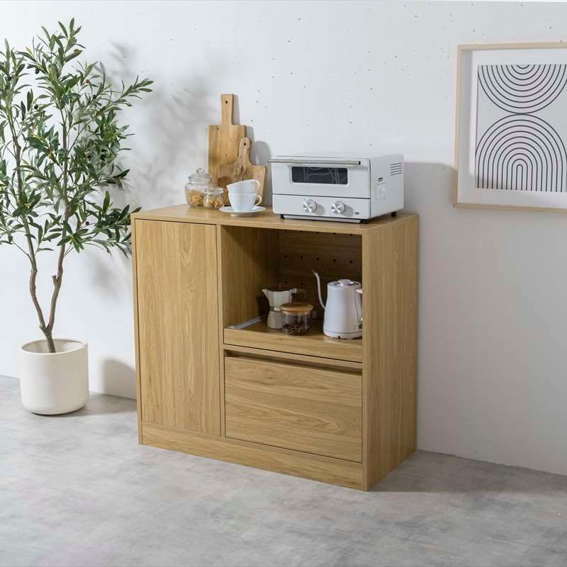 レンジボード 幅88cm レンジ台 レンジラック キッチン収納 食器棚 キッチンカウンター NEXPOTALLINN_EU