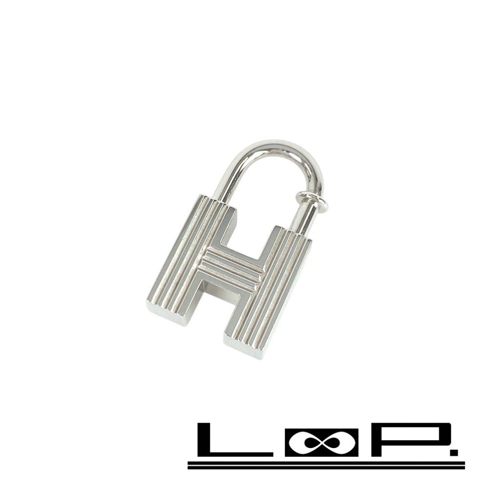 □美品□ エルメス カデナ Hロゴ SS シルバー 2000 箱 【391729