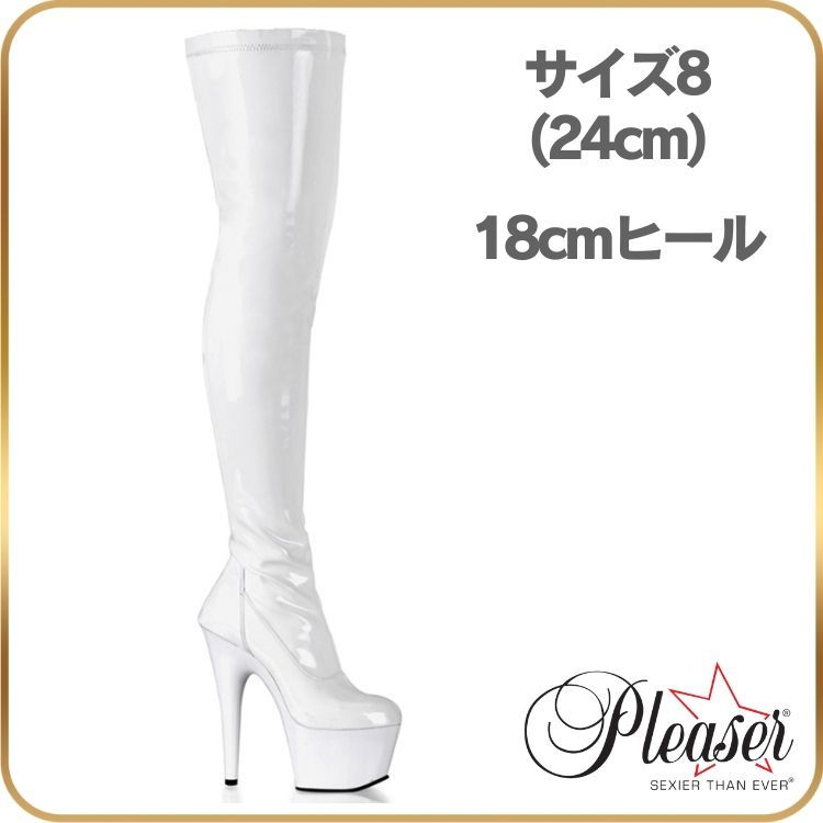 Pleaser(プリーザー) CRAZE-1040C ヒールレスブーツ ヒールが無い