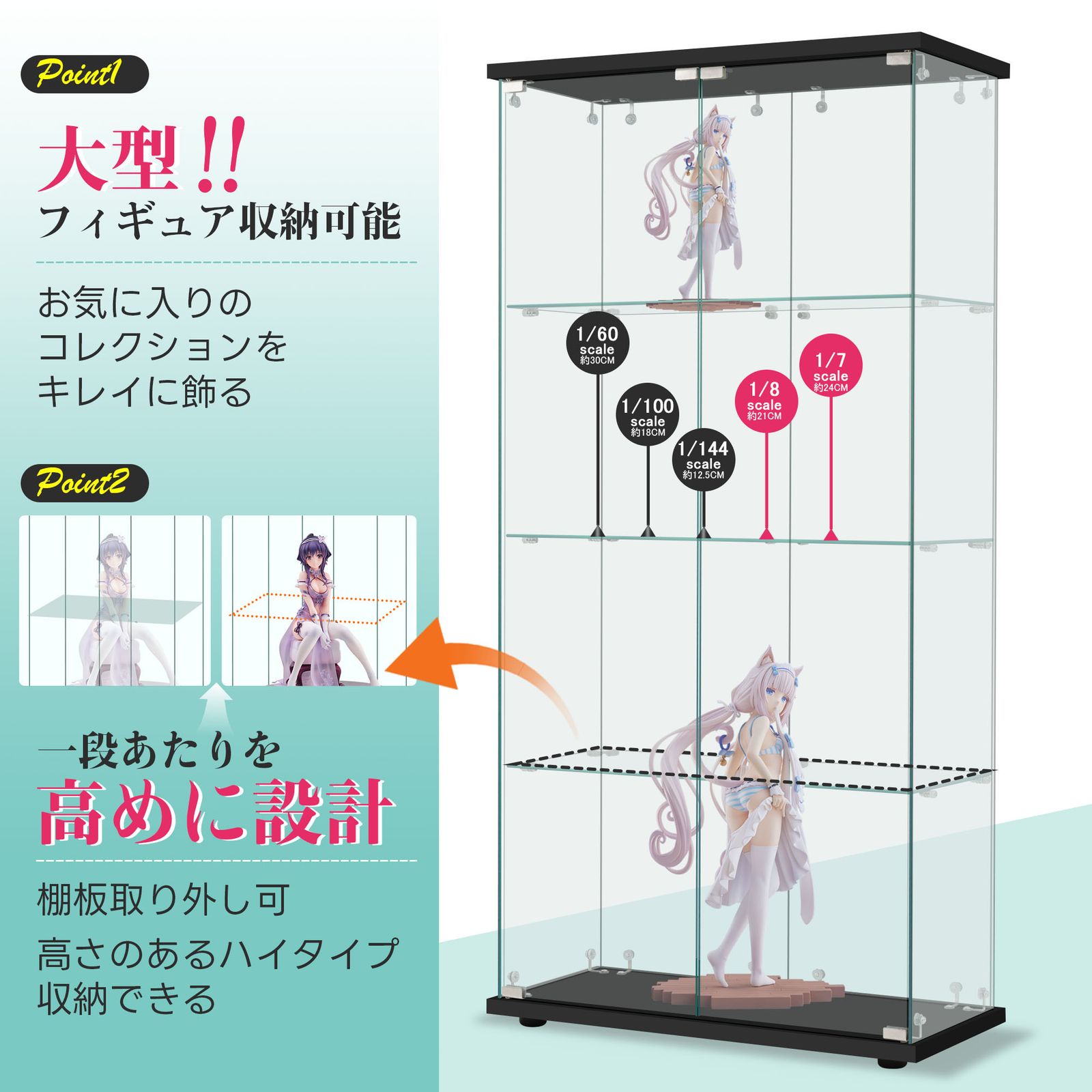 コレクションケース 両扉タイプ