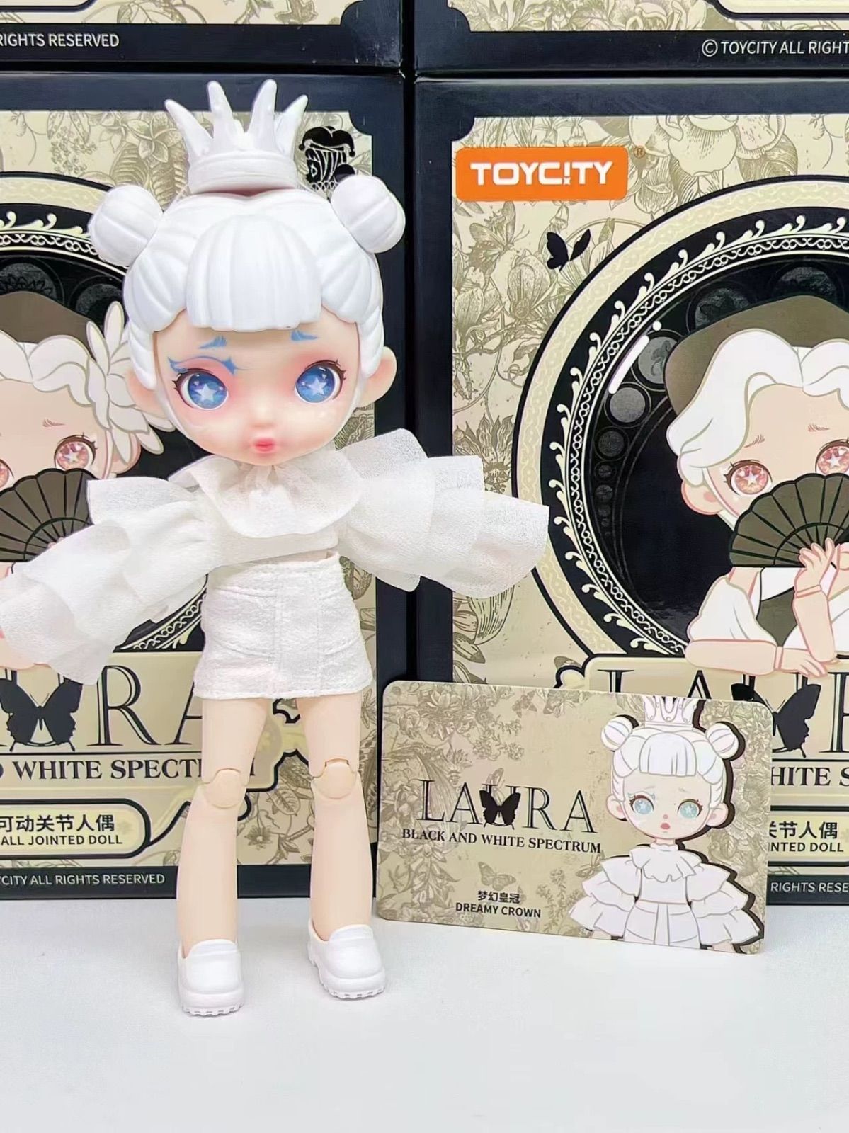 開封済】ToyCity Laura “黑白光谱系列” “黒白スペクトル” 1/12 BJD 