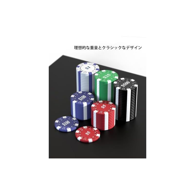 ポーカーチップセット アルミケース付き 300枚 ポーカーチップセット