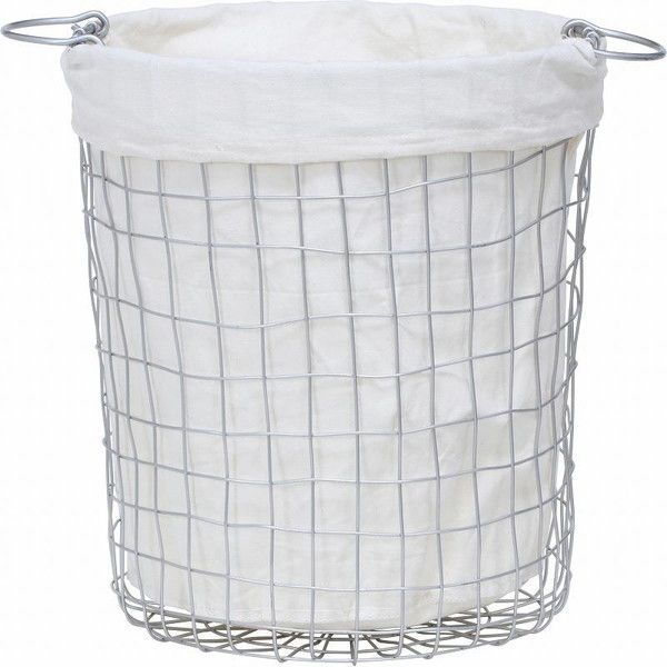 まとめ ワイヤーバスケットラウンドＭ シルバー ×4セット