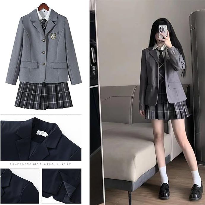 新品 コスプレ 制服 ブレザー 女子高校生 jk 制服5点セット 女子