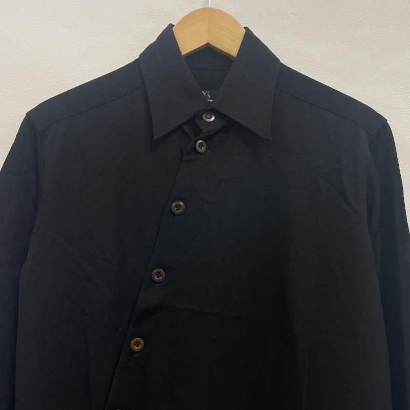 ヨウジヤマモト　ボタンシャツ　黒の長袖シャツ サイズ3 楽天市場】Yohji Yamamoto(Ys) ヨウジヤマモト シャツ サイズ:3