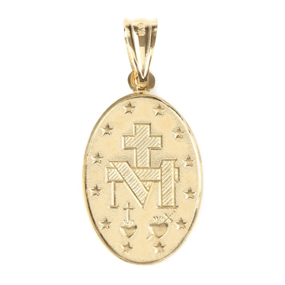 K18 マリア ゴールド メダイ ペンダントトップ (大) al408 - メルカリ