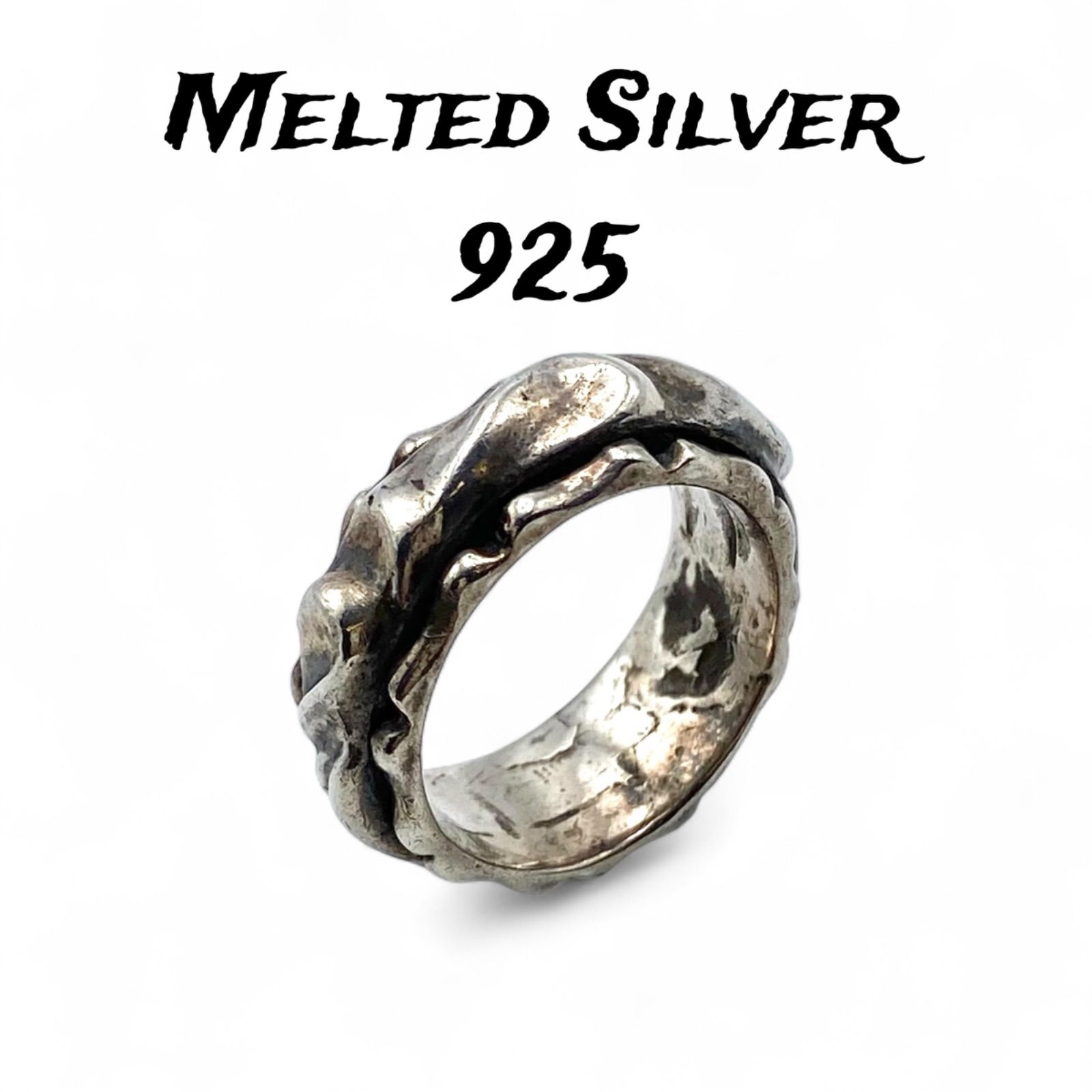唯一無二の造形】回転式 Silver 925 刻印 90s Vintage Ring シルバー