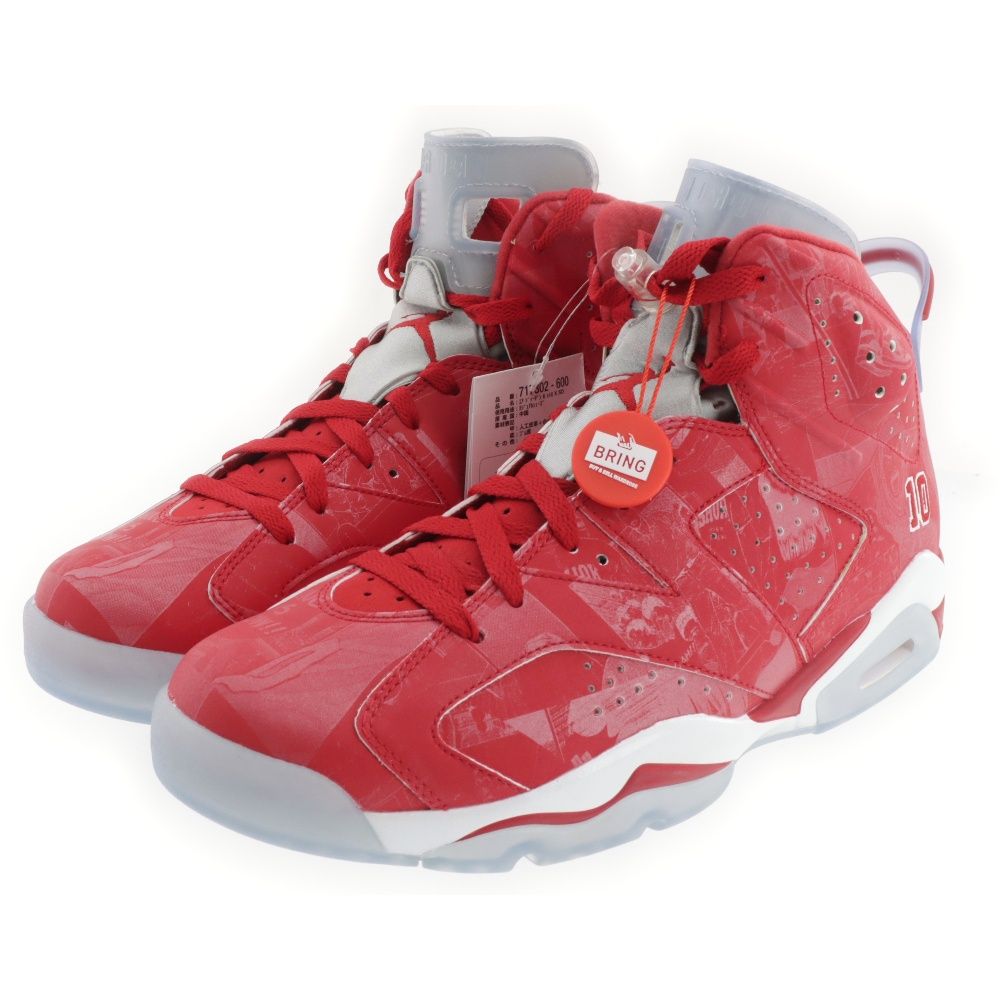 NIKE (ナイキ) ×SLAM DUNK AIR JORDAN 6 RETRO スラムダンク エアジョーダン6 レトロ ハイカットスニーカー レッド  US10.5/28.5cm 717302-600 - メルカリ