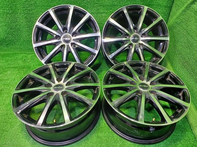 ユーロスピード ｾﾚﾅ ホイール アルミ ブラックポリッシュ 16インチ 6.5J 5穴 4本 114.3