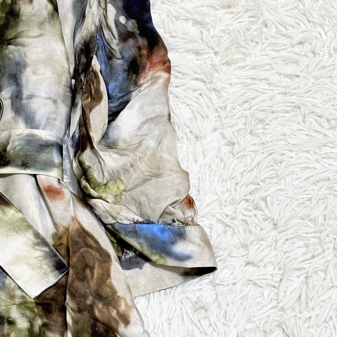 長袖マキシ丈ワンピース ベージュ