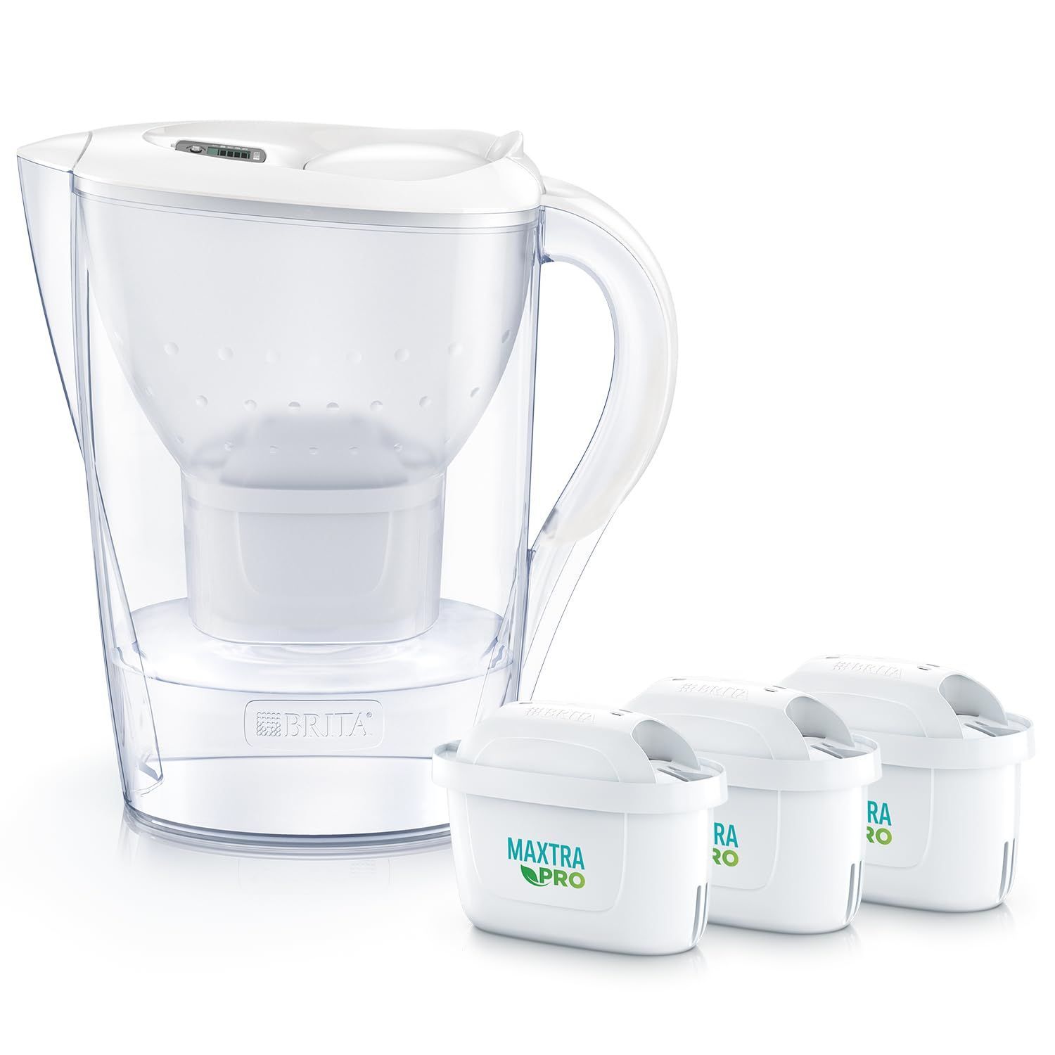 ブリタ ポット型浄水器 マレーラ本体 カートリッジ8個 液晶メモ 節約