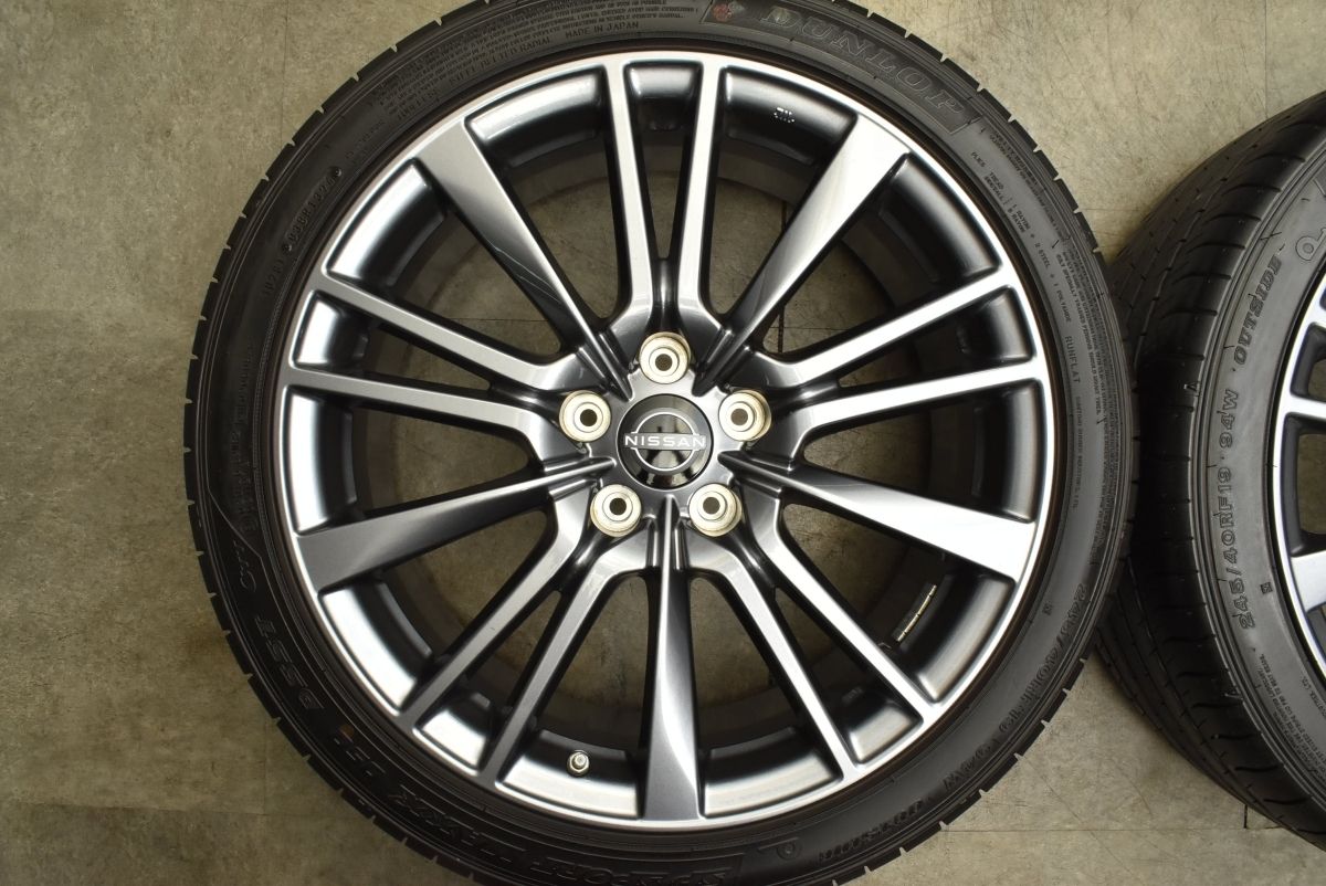 美品 バリ溝】ニッサン V37 スカイライン 400R 純正 19in 8.5J +50