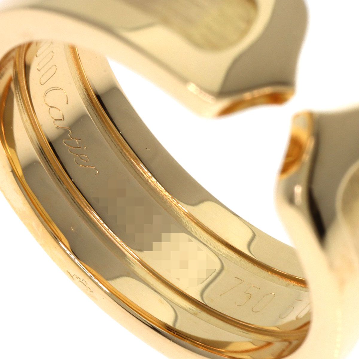 CARTIER カルティエ C2 SM 50 リング 指輪 K18YG レディース FORTGASGNV_COM_BR