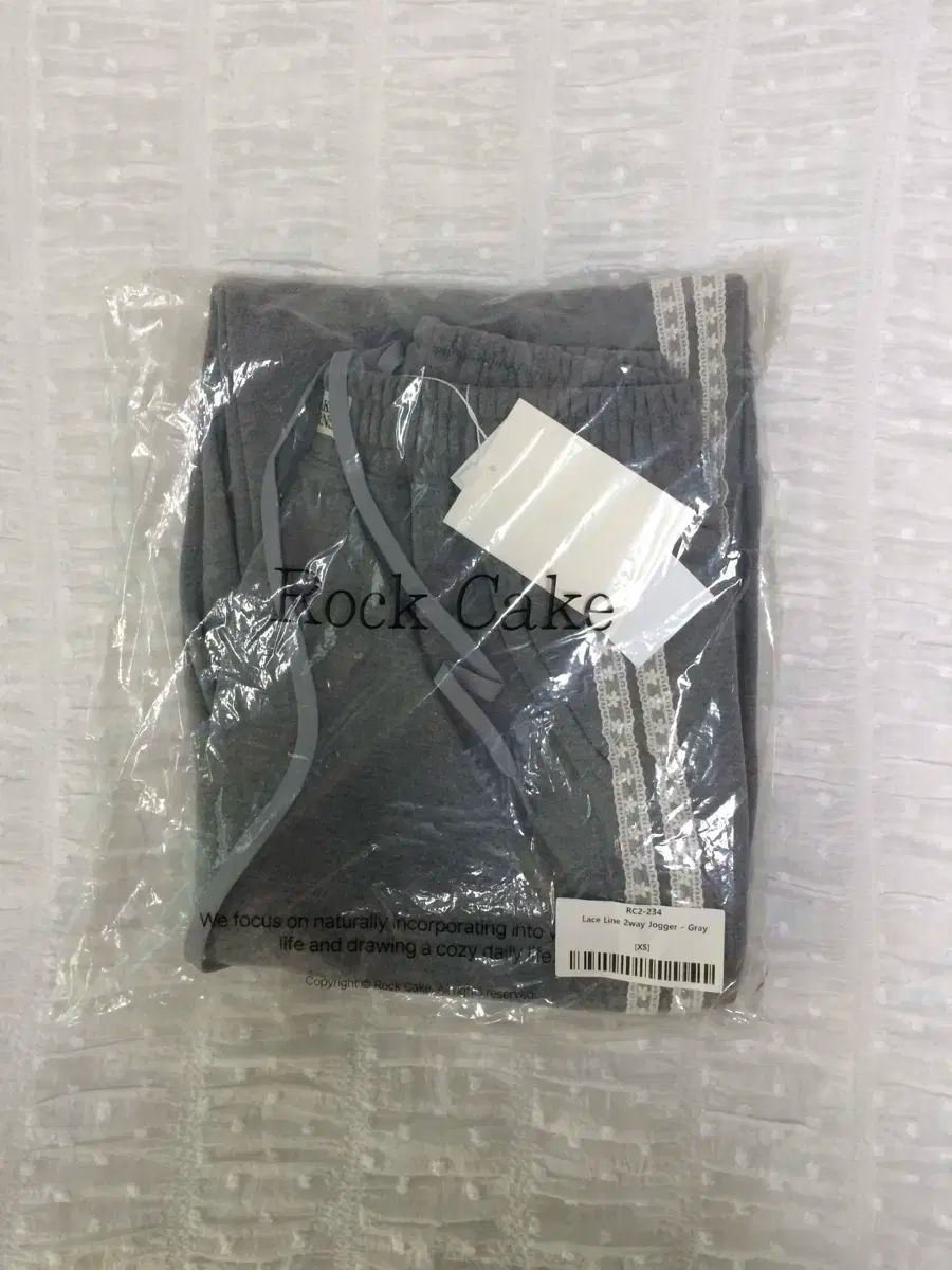 ROCKCAKE レース ライン 2Way ジョガー パンツ グレー xs