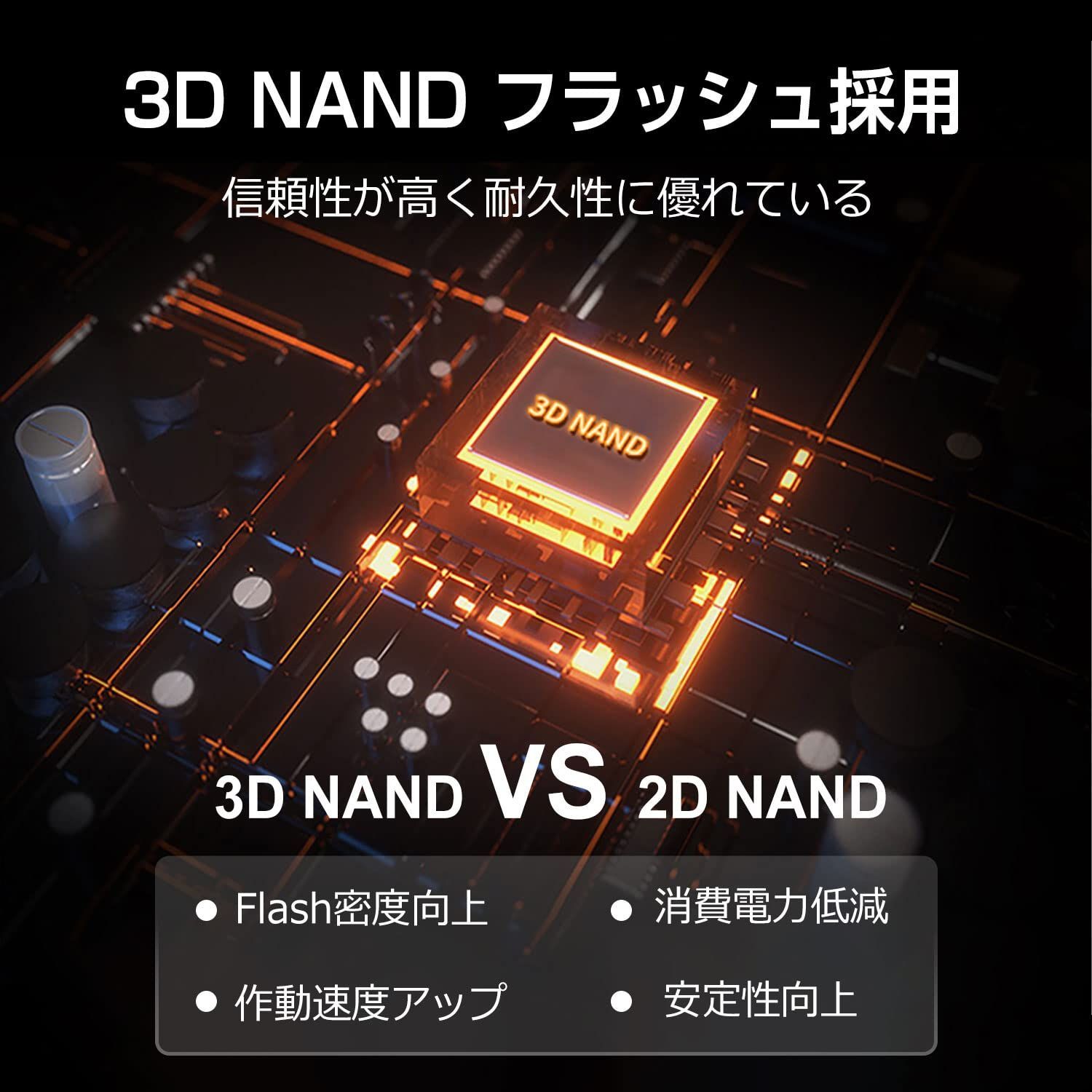 新品 正規代理店品 550MB/s 6Gb/s SATAIII NAND採用 3D 7mm 2.5インチ