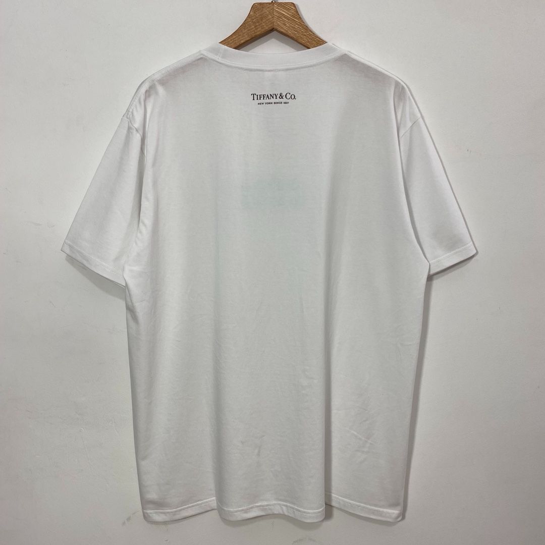 Supreme x Tiffany ゆったりとした半袖Tシャツ 21FW Box Logo - メルカリ