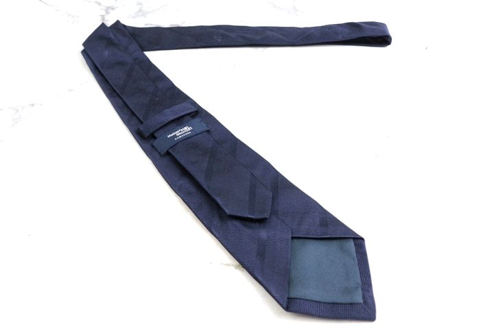 メーカーズシャツ鎌倉 ブランド ネクタイ シルク ストライプ柄 PO メンズ グレー MAKER'S SHIRT KAMAKURA 鎌倉ｼｬﾂ メーカーズシャツ鎌倉 ブランド ネクタイ シルク ストライプ柄 PO