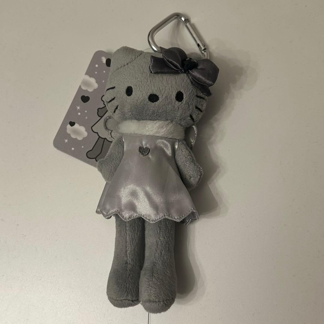 ハローキティ スタイルアップ マスコット エンジェル グレー