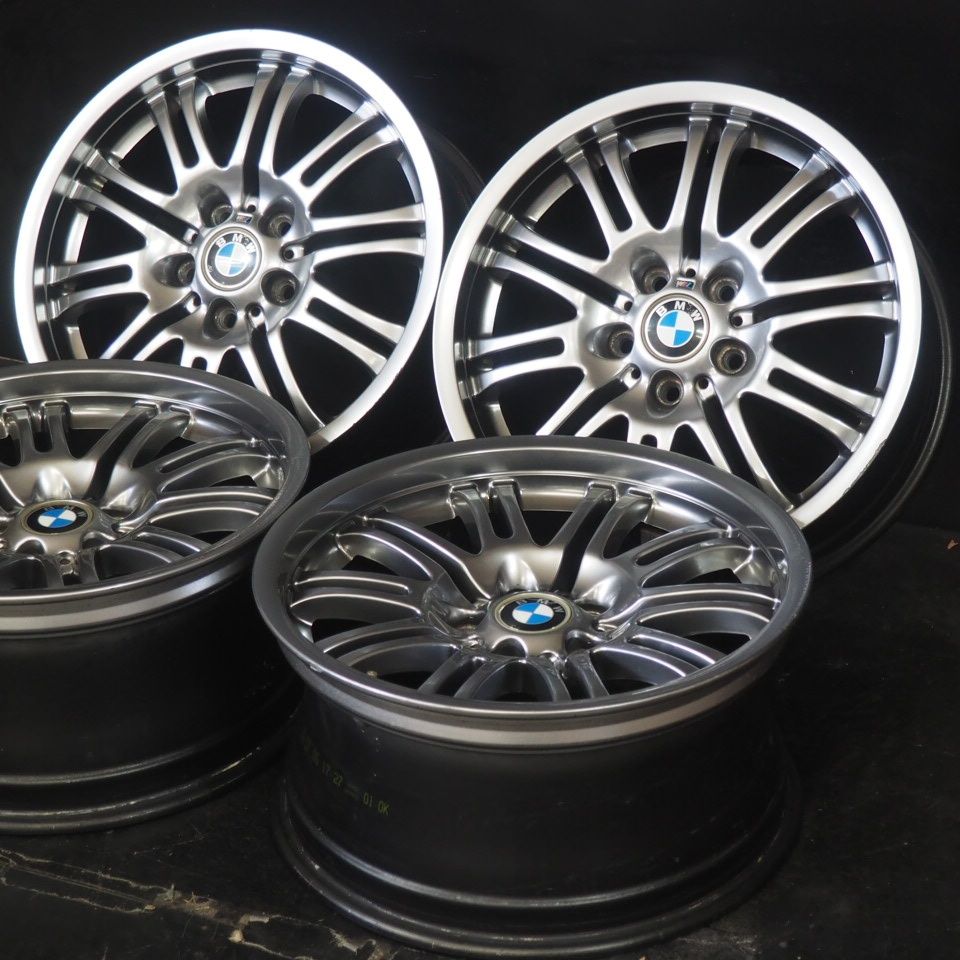希少 BMW E46 M3 純正アルミホイール 【 18×8J +47 / 9J +26 120