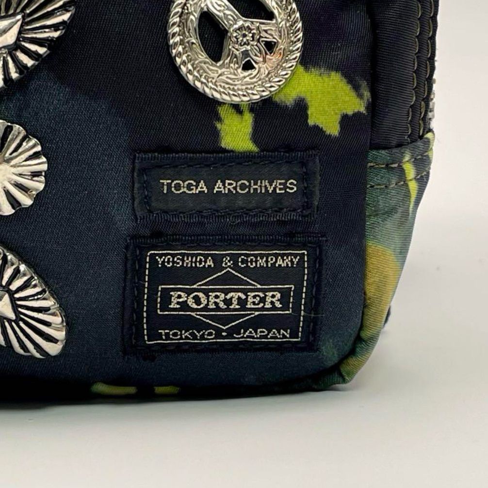 PORTER TOGA コラボ　TANKER ショルダーバッグ グリーン迷彩 TOGA × PORTER〈TANKER IRON BLUE〉阪急うめだ本店限定アイテムが