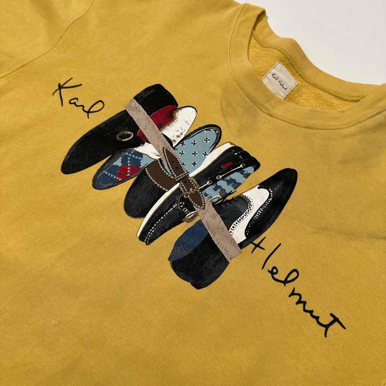 Karl Helmut カールヘルム シューズ柄 プリント スウェット
