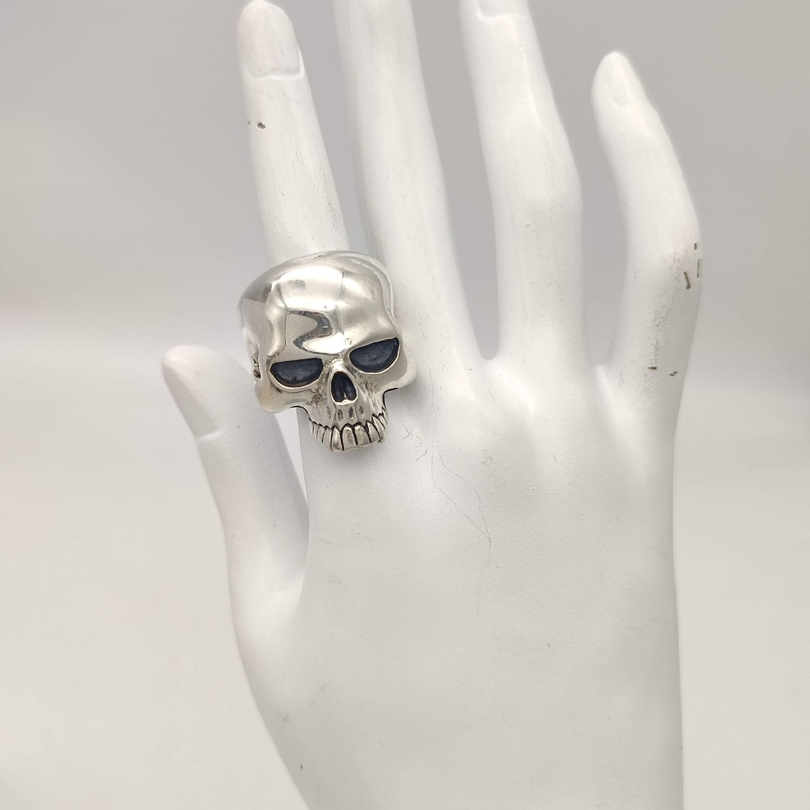 美品】CRAZY PIG クレイジーピッグ LARGE EVIL SKULL ラージエビル 