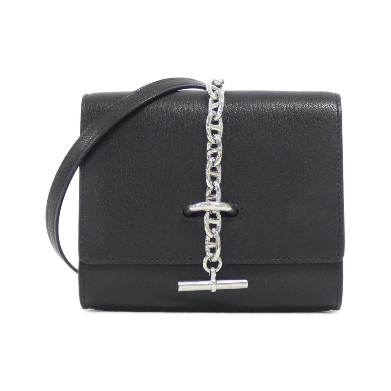 エルメス シェーヌ ダンクル コンパクト 084664CK ショルダーウォレット HERMES - エルメス シェーヌ ダンクル コンパクト 084664CK ショルダー