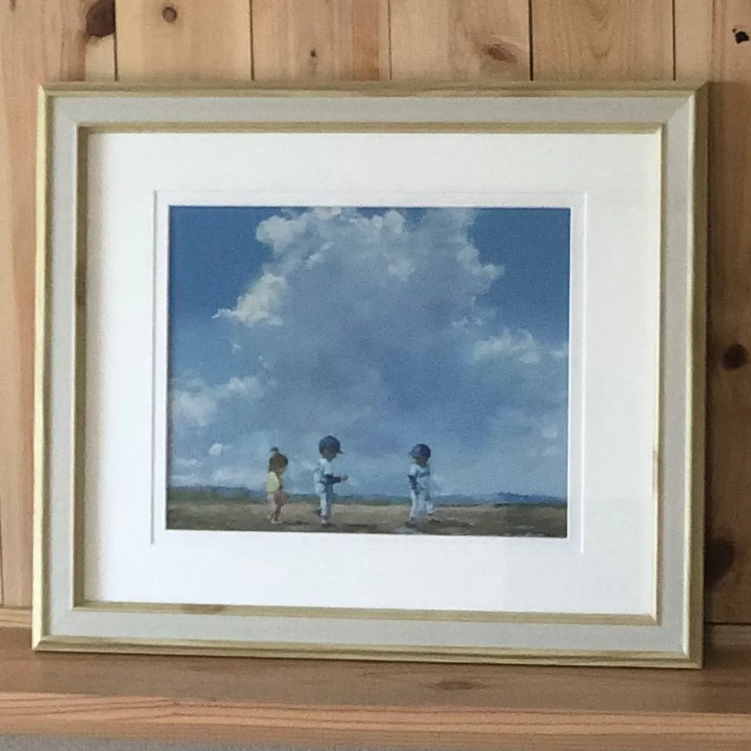 【真作保証】櫻井幸雄「陽光」パステル画 直筆サイン 真筆 額装 絵画 真作保証】櫻井幸雄「陽光」パステル画 直筆サイン 真筆 額装 絵画