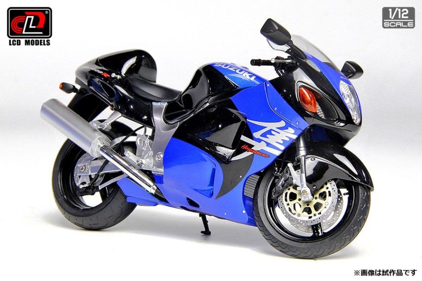LCD-M03-BB LCD MODELS 1 12 Suzuki GSX1300R Hayabusa 2001 Blue and black color