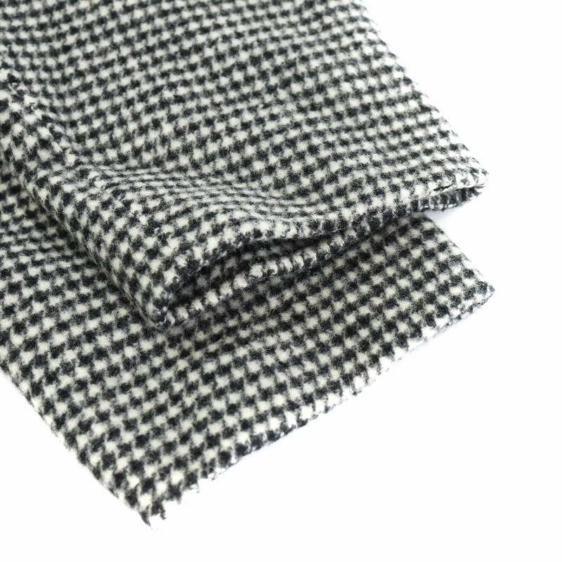 SOEJU ソージュ 千鳥格子柄 ウール リバー ローブ コート sizeS
