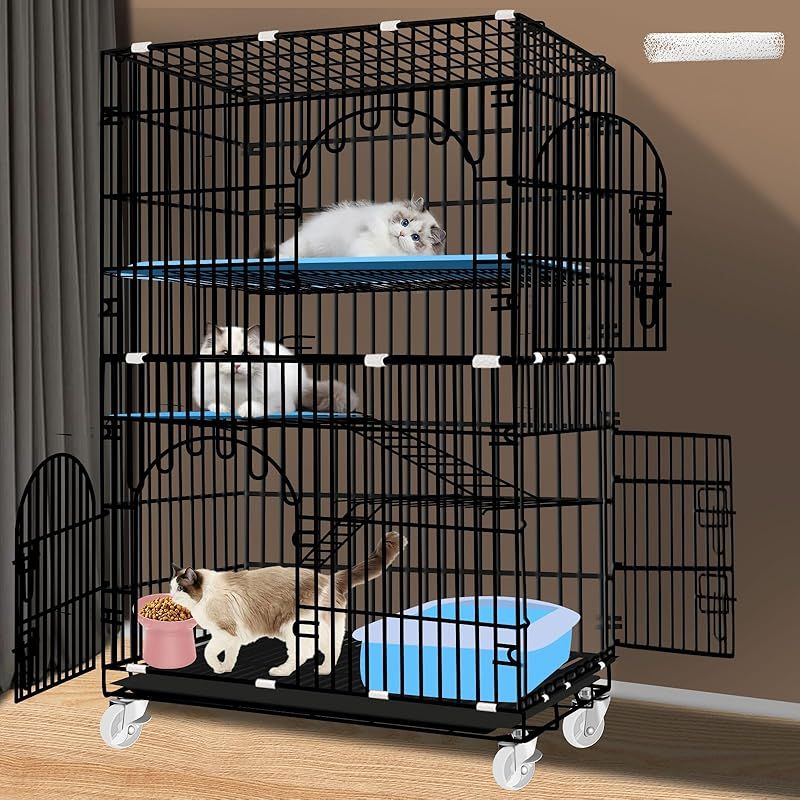 Athvcht 猫ケージ 猫用ケージ 猫ハウス 室内用猫のゲージ Amazon.co.jp: Athvcht 猫ケージ 猫用ケージ 猫ハウス(サイズ