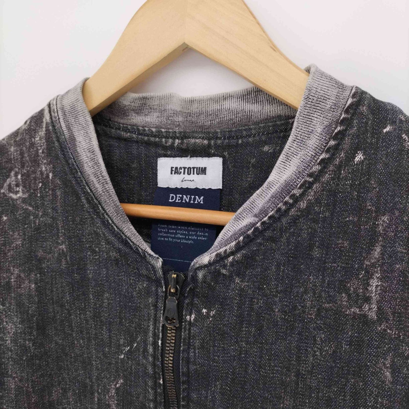 ファクトタム ma-1 denim トップ