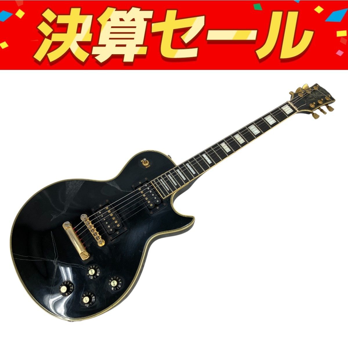 Greco ブラック レスポールスタイル ギター Greco ブラックレスポール