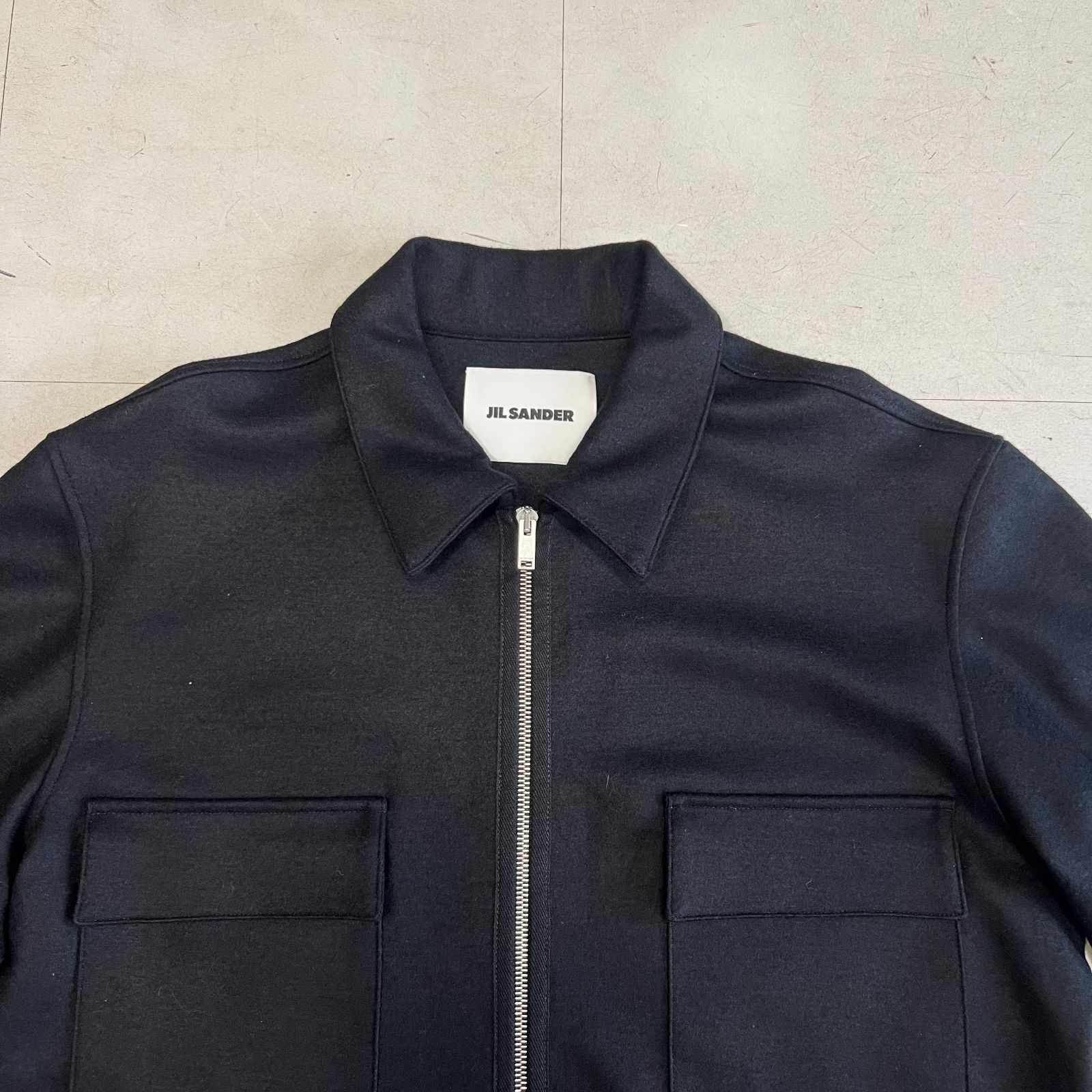 JIL SANDER ジルサンダー 22AW WOOL MELTON JACKET ウール ジップ