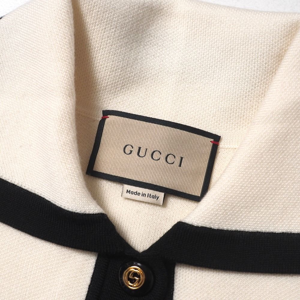 □美品□2022SS□GUCCI グッチ カーディガン サイズS GGロゴ ニット