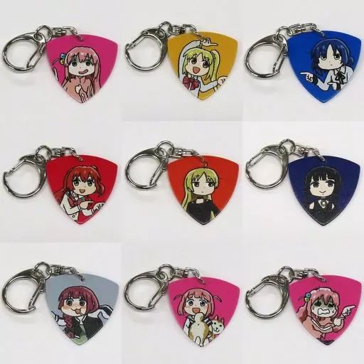 キーホルダー 全9種セット ぼっち ざ ろっく!×くまみね トレーディングギターピックキーホルダー