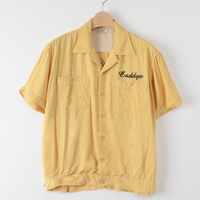 フラットヘッド ボーリングシャツ 36(S イエロー THE FLAT HEAD