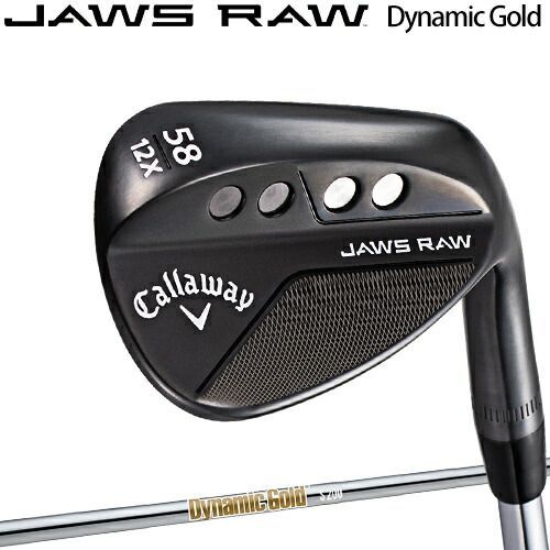 2022年モデル日本正規品20％OFFキャロウェイ ゴルフジョーズ ロウ ウェッジブラック仕上げ 軟鉄鋳造Dynamic Gold S200 スチールシャフト「Callaway JAWS RAW wedge」