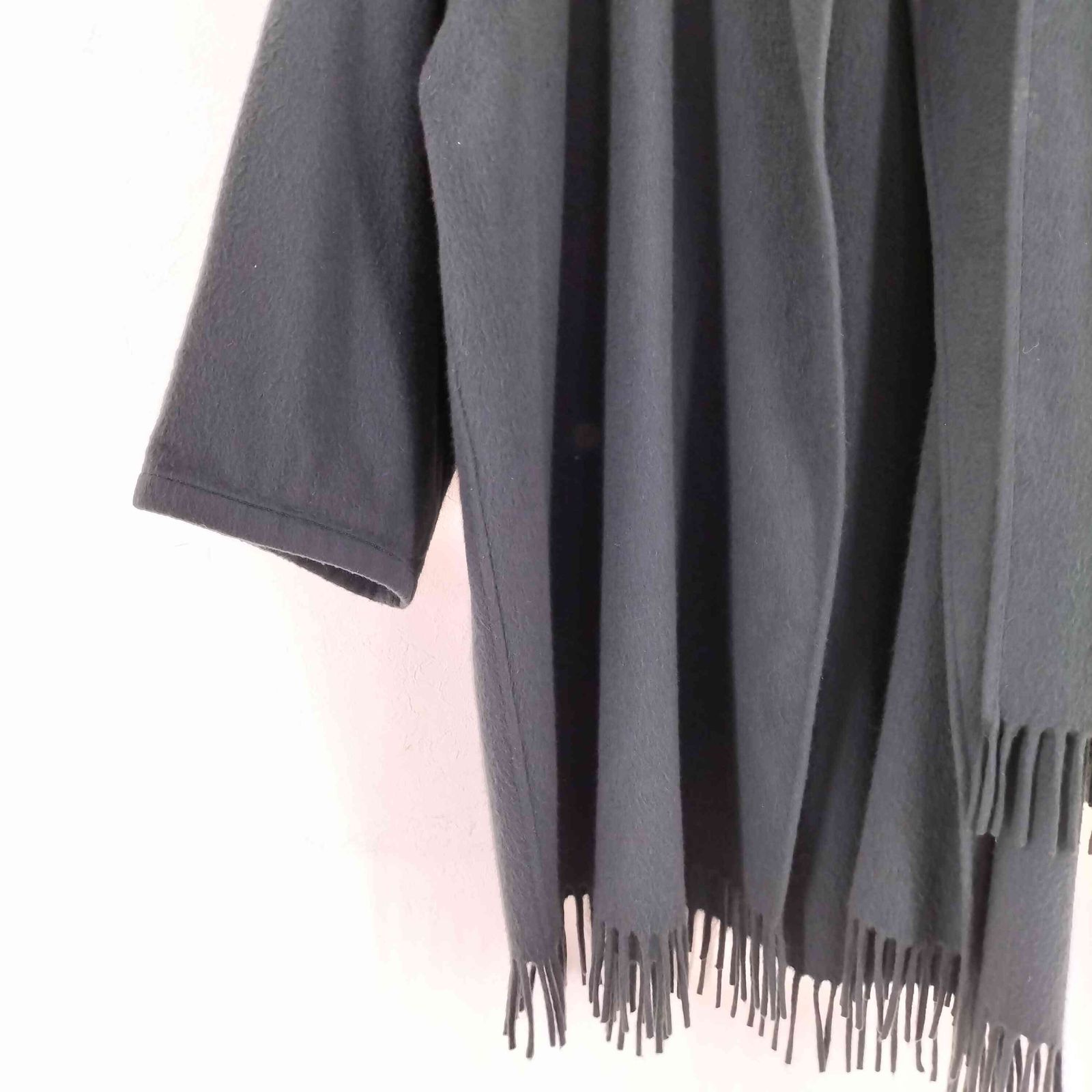 サルヴァトーレフェラガモ Salvatore Ferragamo イタリア製 カシミヤ フリンジ ポンチョ コート レディース ONE SIZE GULLKHAN_COM