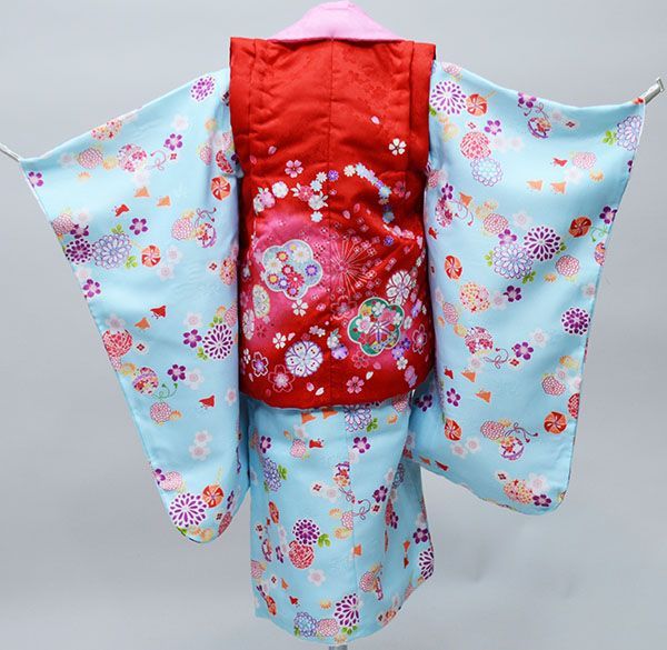 七五三 三歳 女児 被布 着物 フルセット 百花繚乱 NO35033 七五三 3歳 3才 三歳 三才 女児 女の子 被布 着物 フルセット