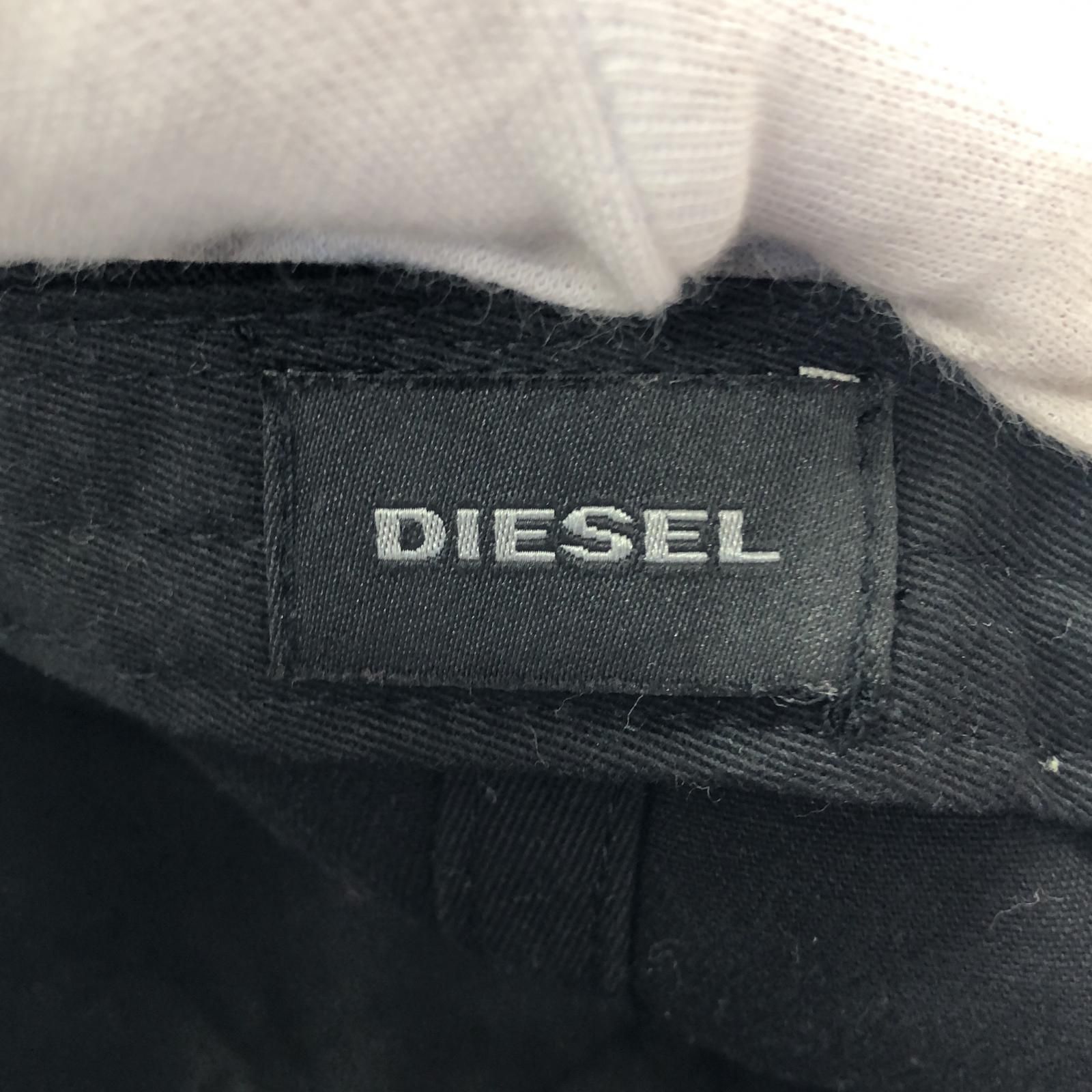 DIESEL stylelab ディーゼル　ブラック 刺繍入り DIESEL【ディーゼル】baseball cap with embroidered detail