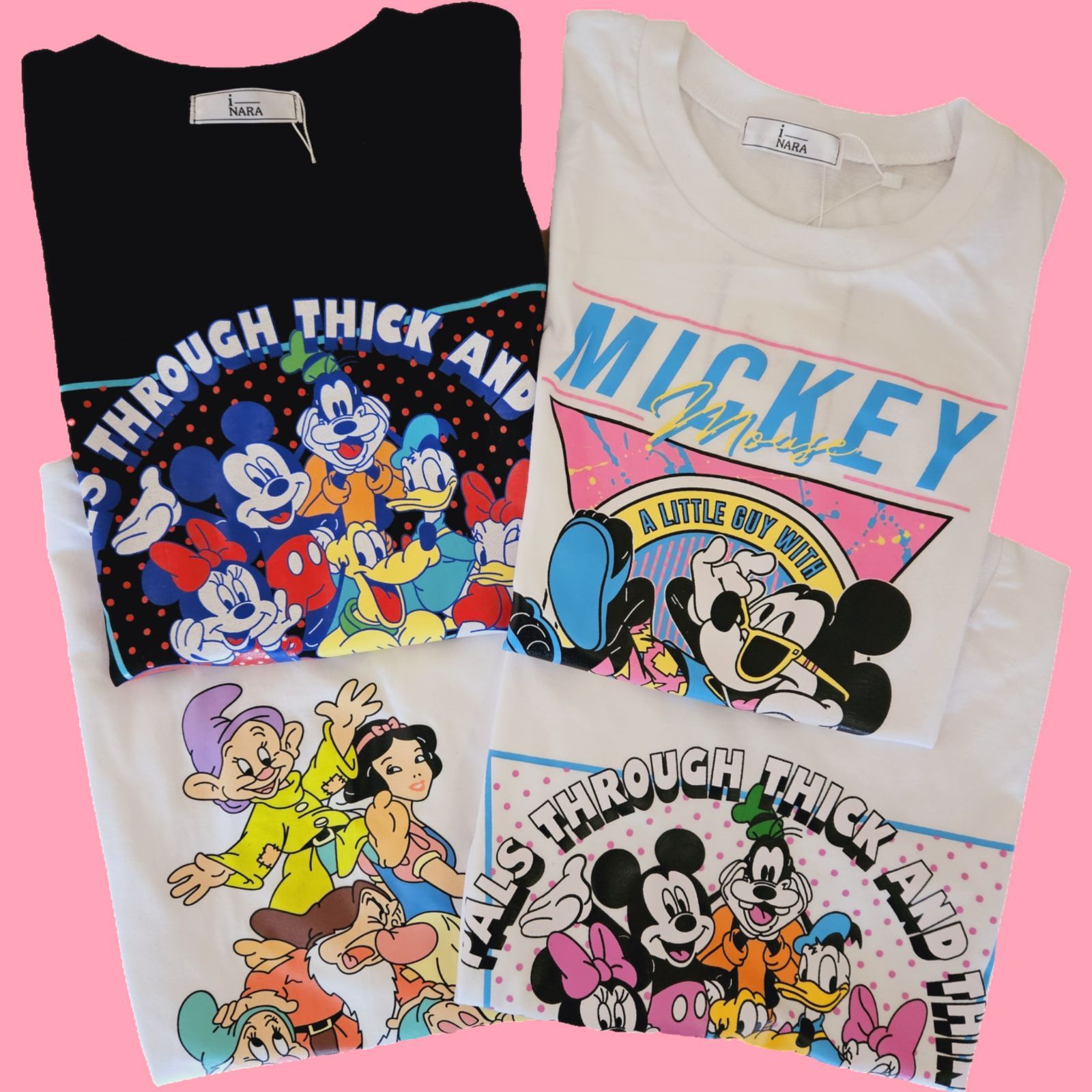 新品】Tシャツ 白 フリーサイズFREE SIZE ディズニーDisney 白雪姫 キャラクター ミッキー クロップド丈 - メルカリ