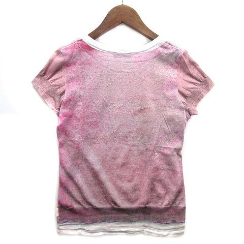 【美品】ポールカ PAULE KA レッド 半袖 トップス　アンサンブル 美品】ポールカ PAULE KA レッド 半袖 トップス アンサンブル