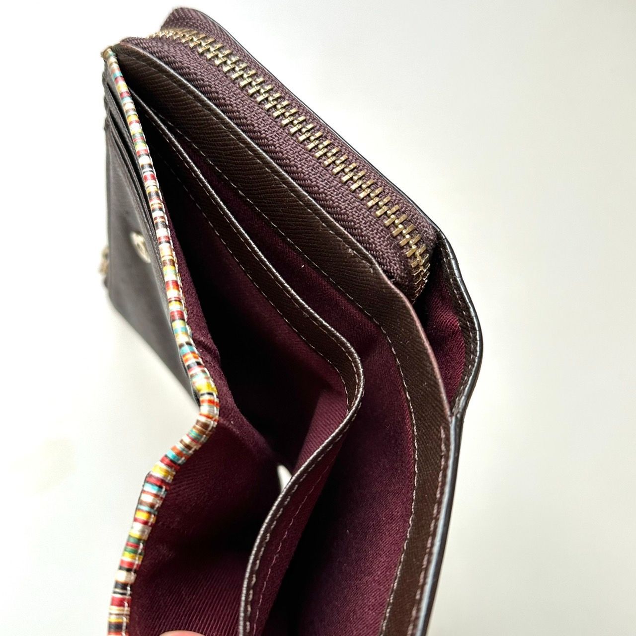 ポールスミス Paul Smith 二つ折り財布 ジップストローグレイン2
