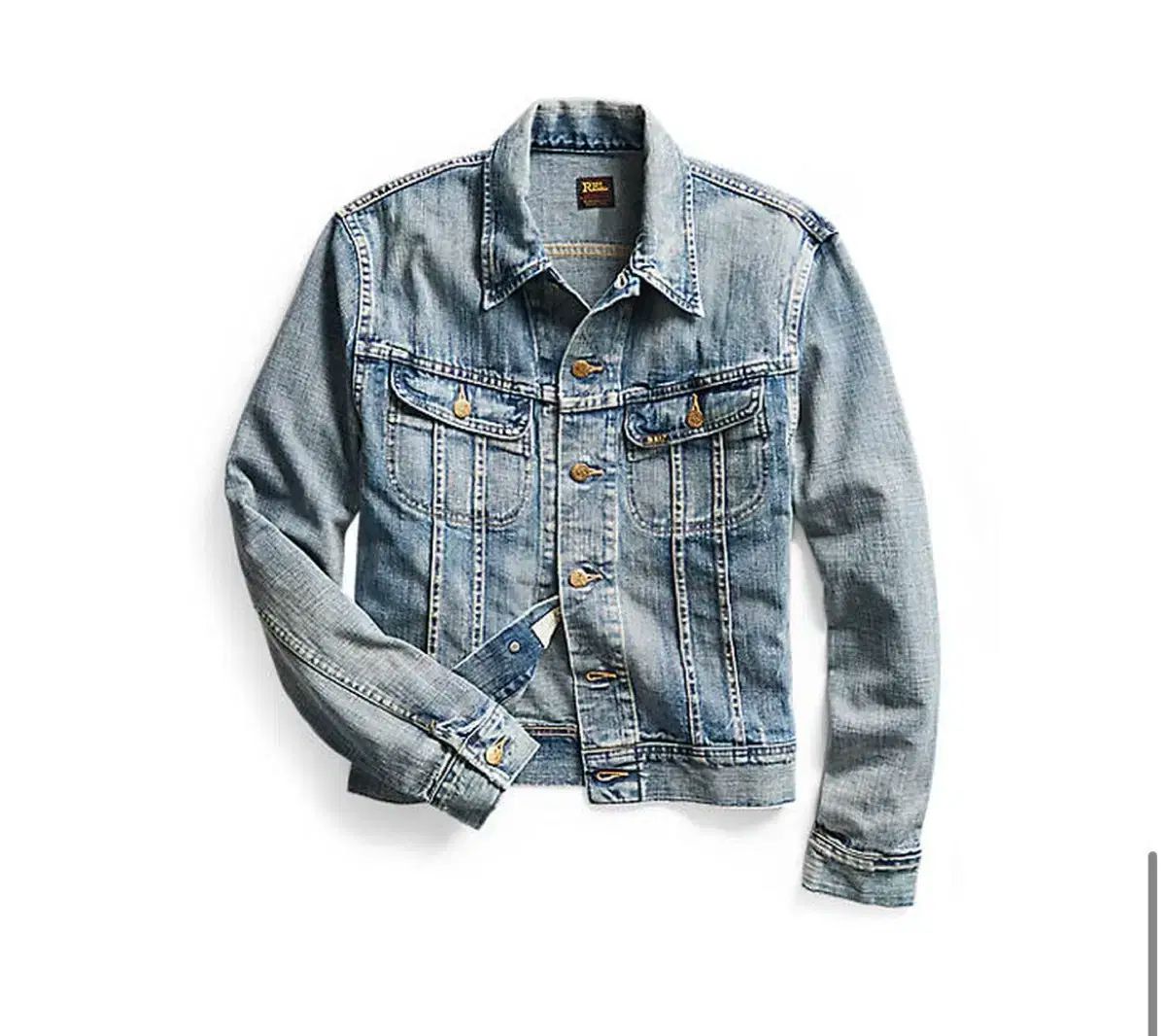 ★ RRLダブルアールエル★インディゴジャケット★日本製デニム コットンリネン RRL Ralph Lauren (ダブルアールエル) 日本製生地使用 本藍染め