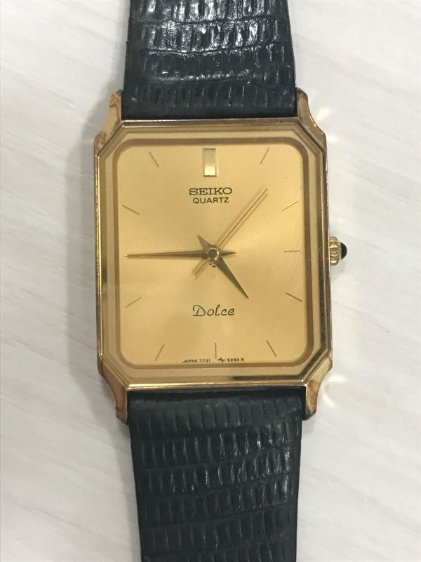 【稼働品】SEIKO セイコー DOLCE ドルチェ 7731-5210腕時計 Yahoo!オークション -「5210」(ドルチェ) (セイコー)の落札相場