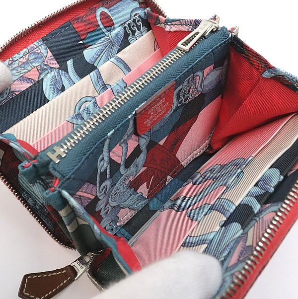 広尾店】エルメス HERMES アザップコンパクト シルクイン 財布  