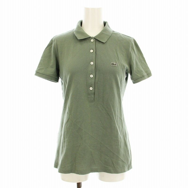 ラコステ LACOSTE SLIM FIT ストレッチ ピケ ポロシャツ